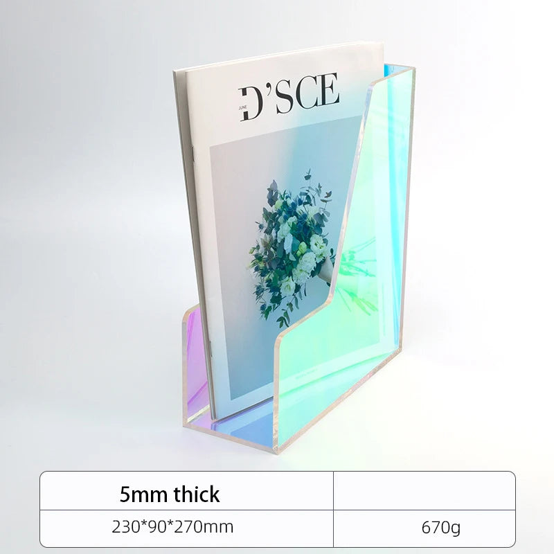 Color Desk Paper Organizer Tray Acrylic