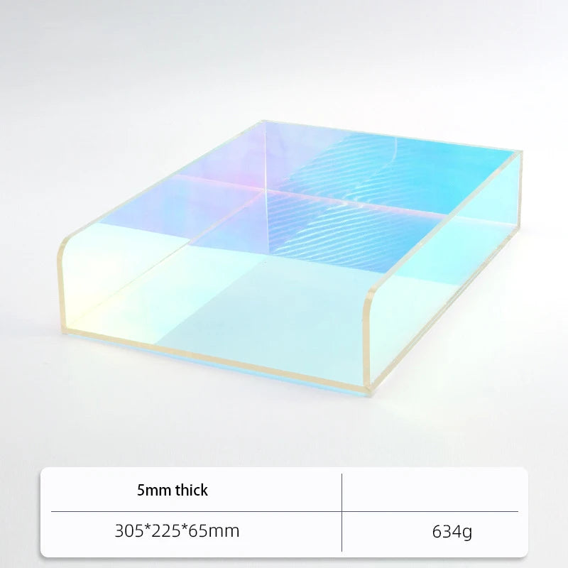 Color Desk Paper Organizer Tray Acrylic