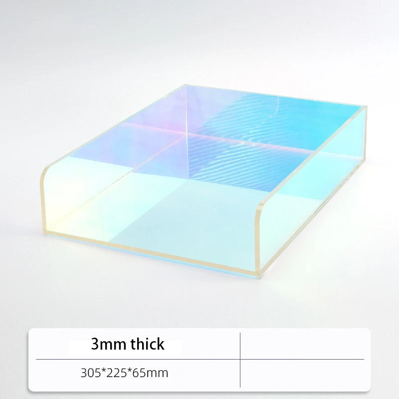 Color Desk Paper Organizer Tray Acrylic