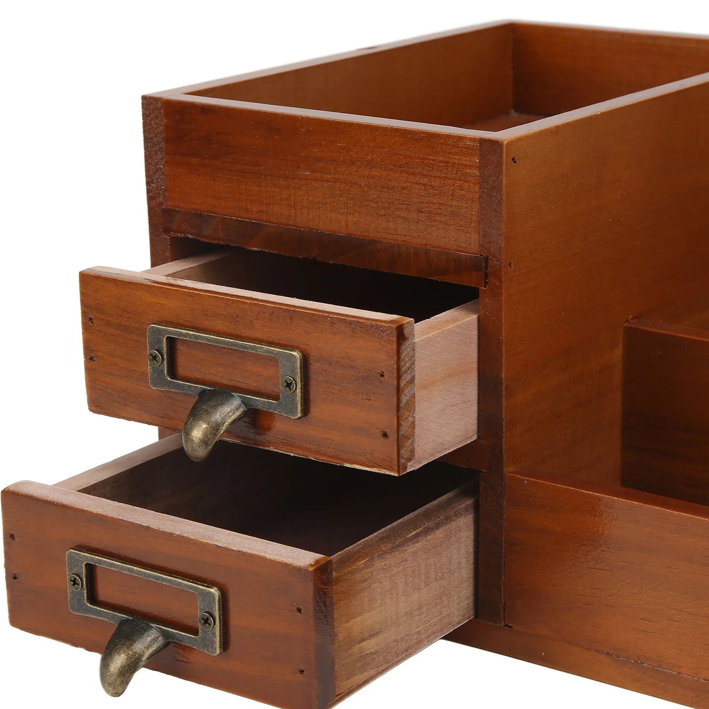 Wood Desk Organizer Antique Retro