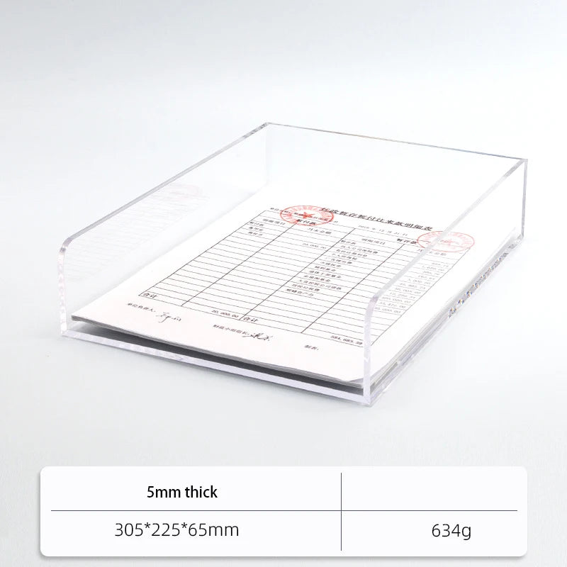 Color Desk Paper Organizer Tray Acrylic