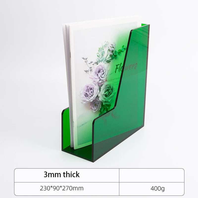 Color Desk Paper Organizer Tray Acrylic