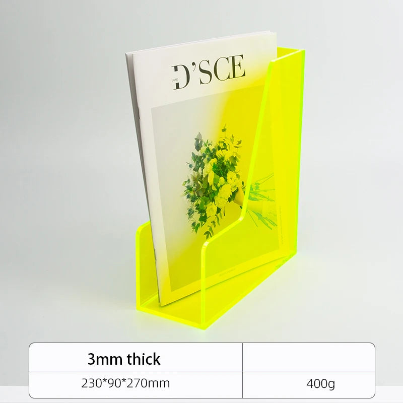 Color Desk Paper Organizer Tray Acrylic