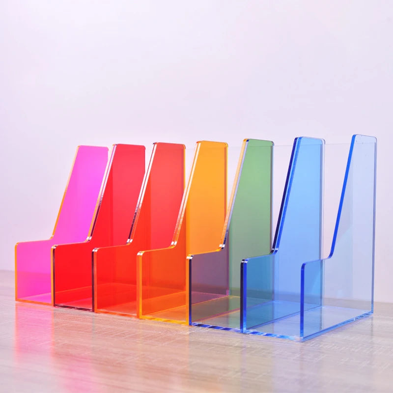 Color Desk Paper Organizer Tray Acrylic