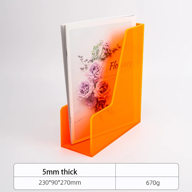 Color Desk Paper Organizer Tray Acrylic