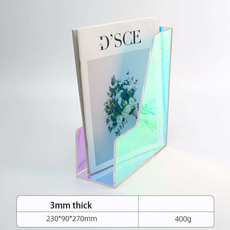 Color Desk Paper Organizer Tray Acrylic