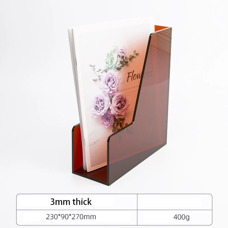 Color Desk Paper Organizer Tray Acrylic