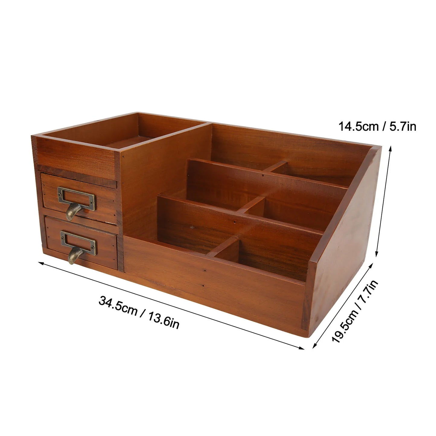 Wood Desk Organizer Antique Retro